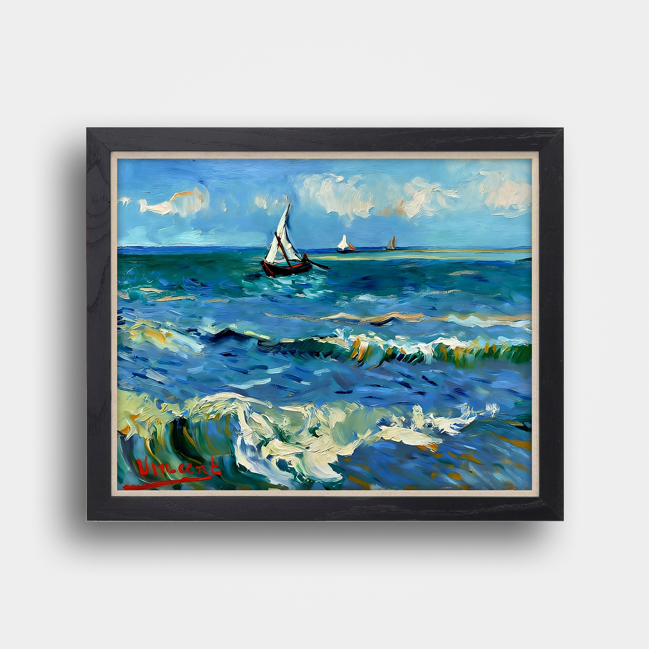 ゴッホ『サント・マリーの海の風景』 - 大人の塗り絵・絵画キット