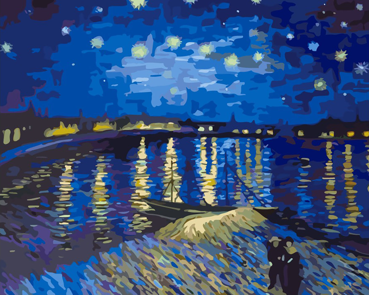 ゴッホ『ローヌ川の星月夜』