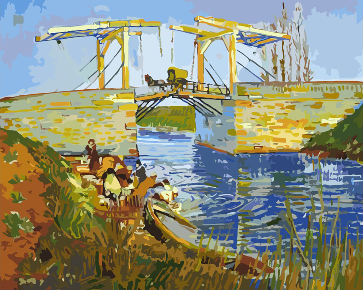 ゴッホ『アルルの跳ね橋』 - 大人の塗り絵・絵画キット – Paint Yours