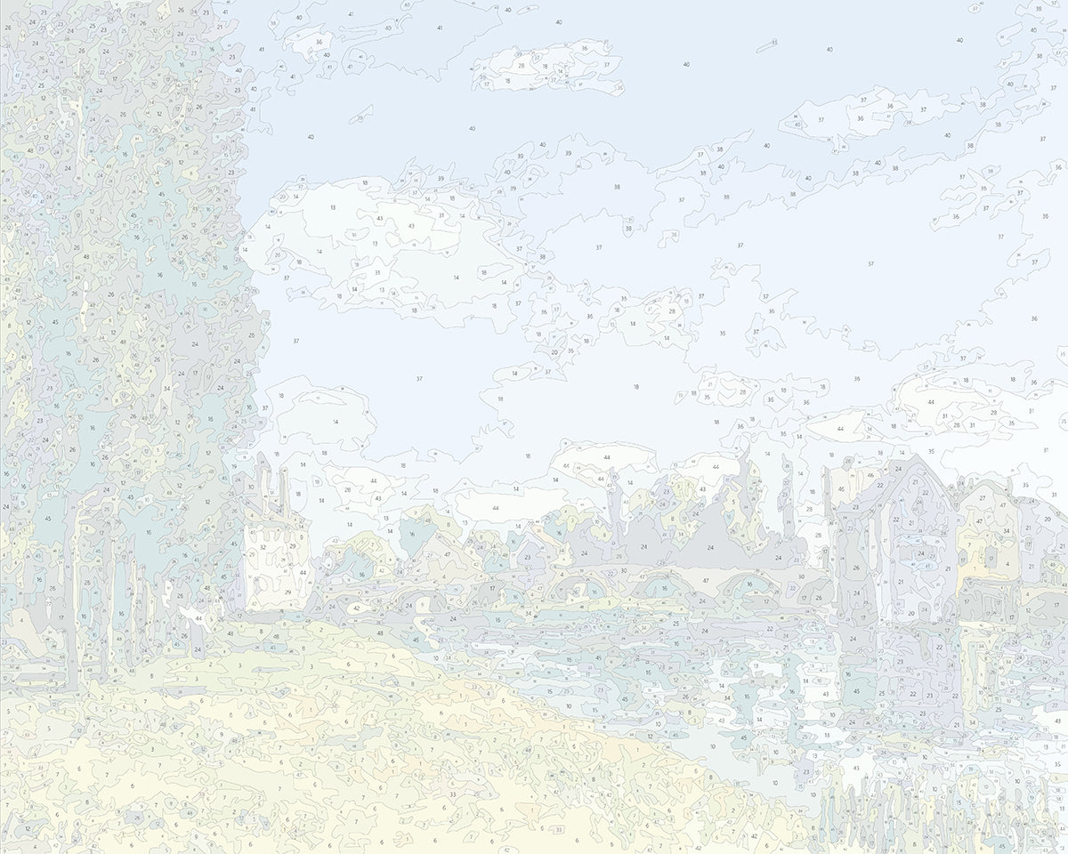 シスレー『夏のモレ橋』