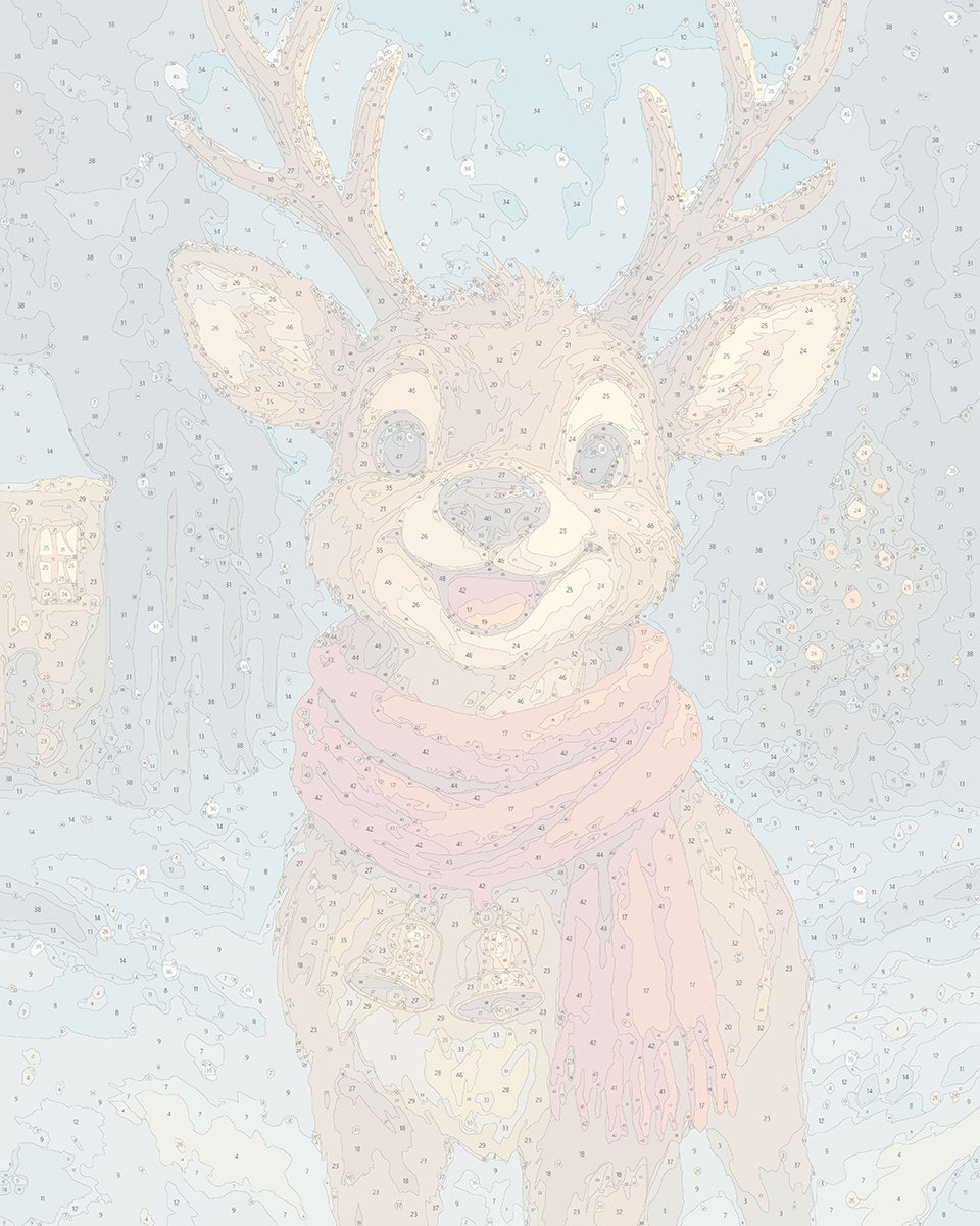 小さなトナカイの笑顔