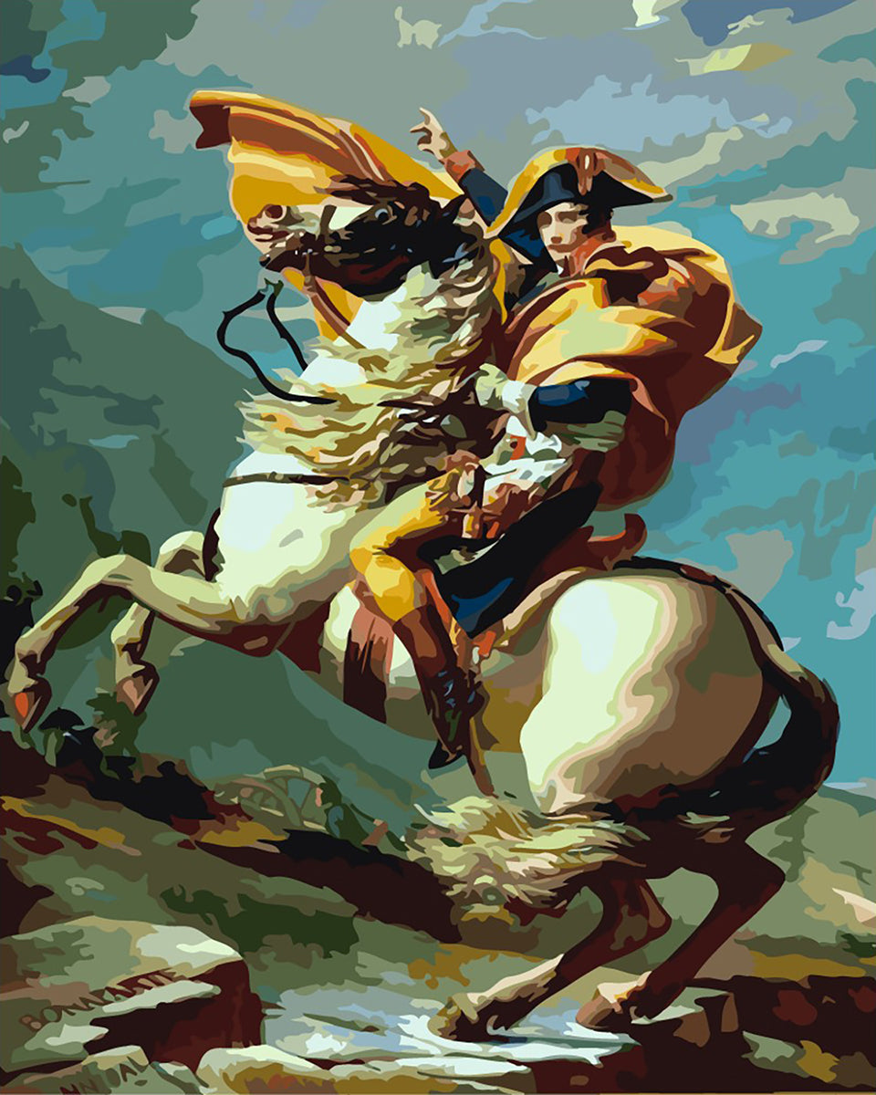 ジャック＝ルイ・ダヴィッド『アルプスを越えるナポレオン』