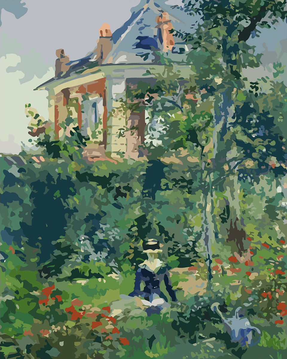 エドゥアール・マネ『ベルヴュの庭の隅』