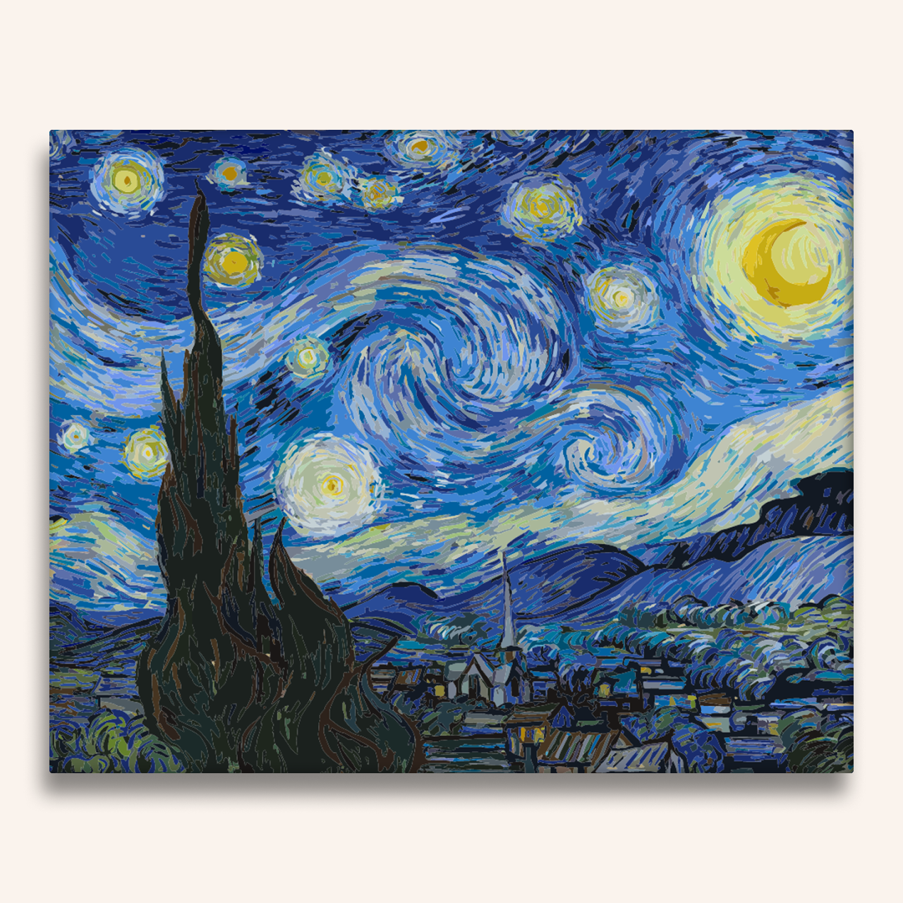 絵画 stars 名作の数字絵画キット – Paint Yours