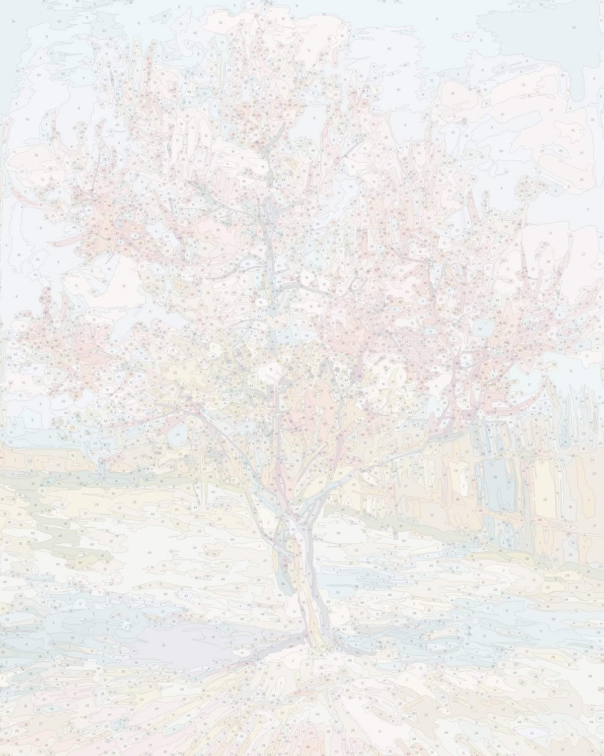 ゴッホ『花咲く桃の木』 - 大人の塗り絵・絵画キット – Paint Yours