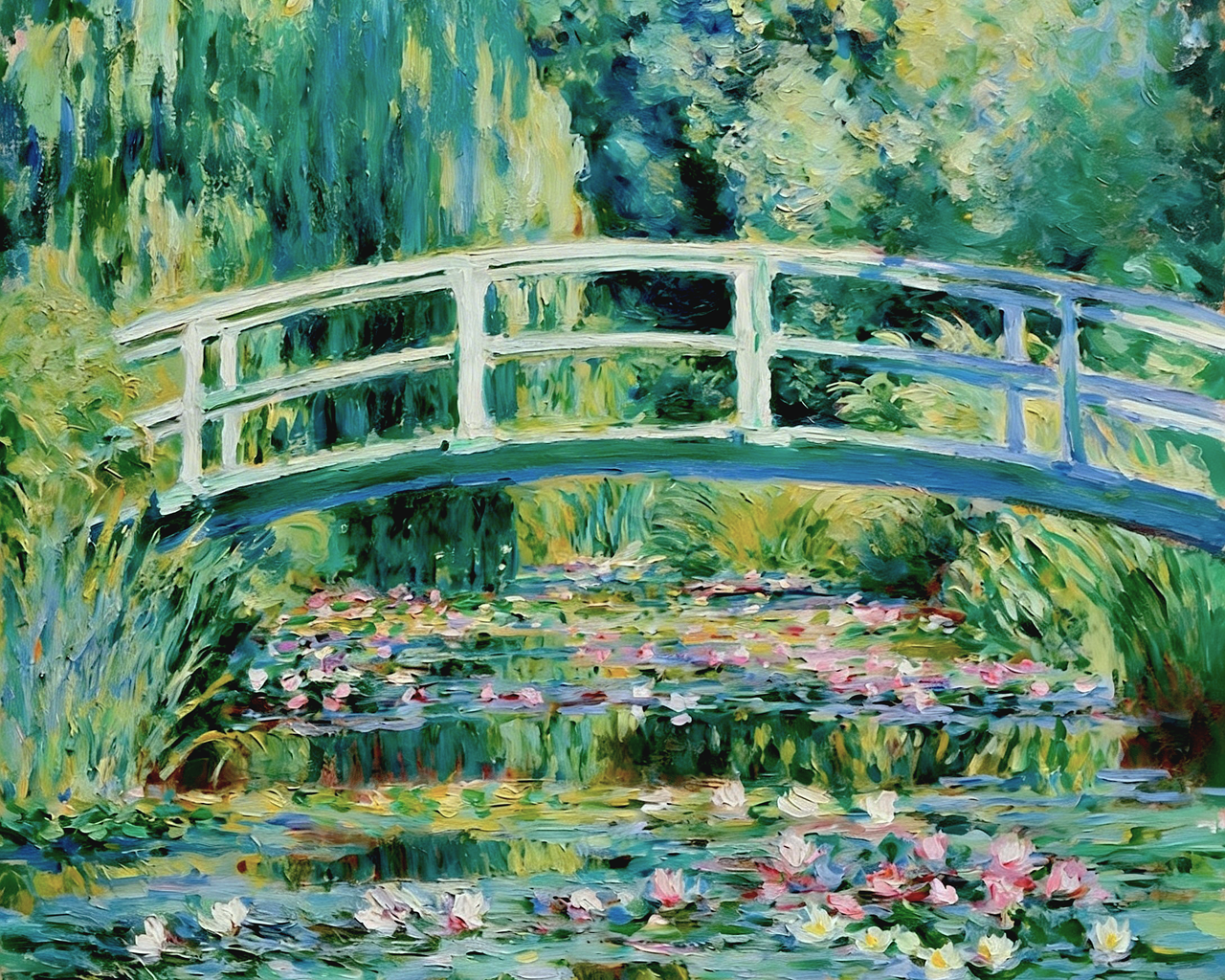 モネ『睡蓮の池と日本の橋』 - 大人の塗り絵・絵画キット – Paint Yours