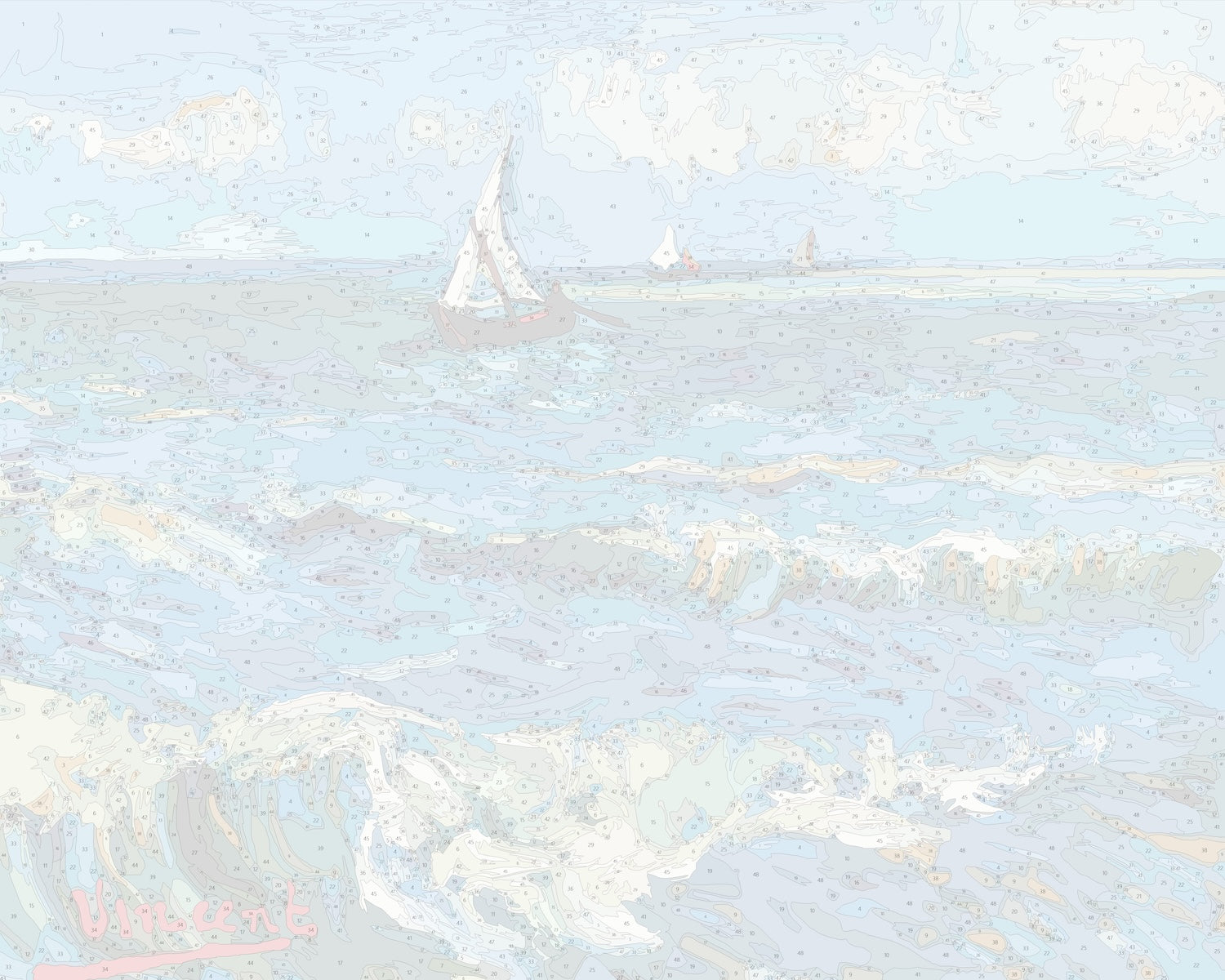 ゴッホ『サント・マリーの海の風景』
