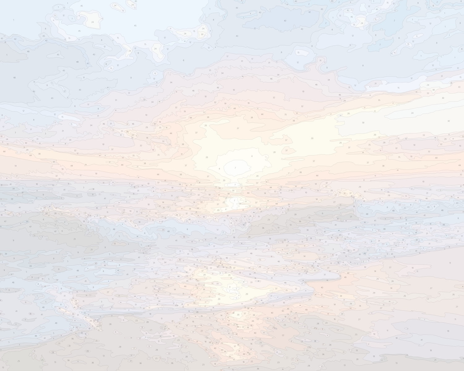 波とサンセット