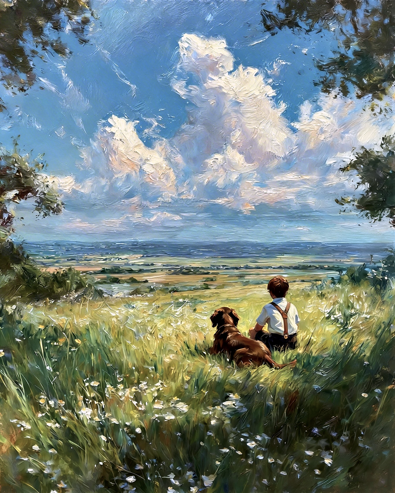 少年と犬