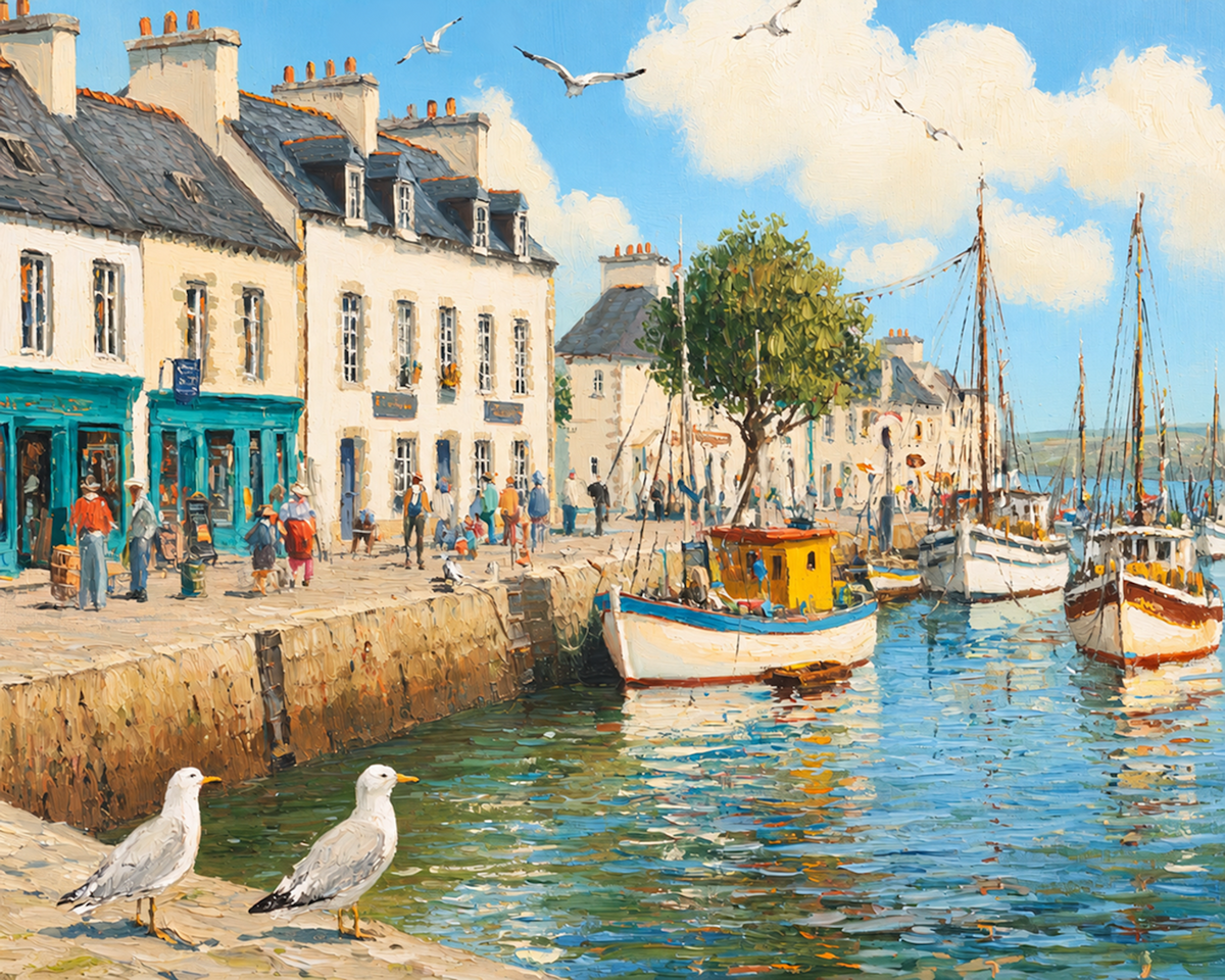 Afternoon at Sainte-Marine Harbor