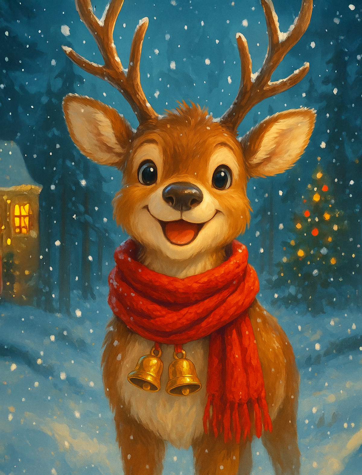 小さなトナカイの笑顔