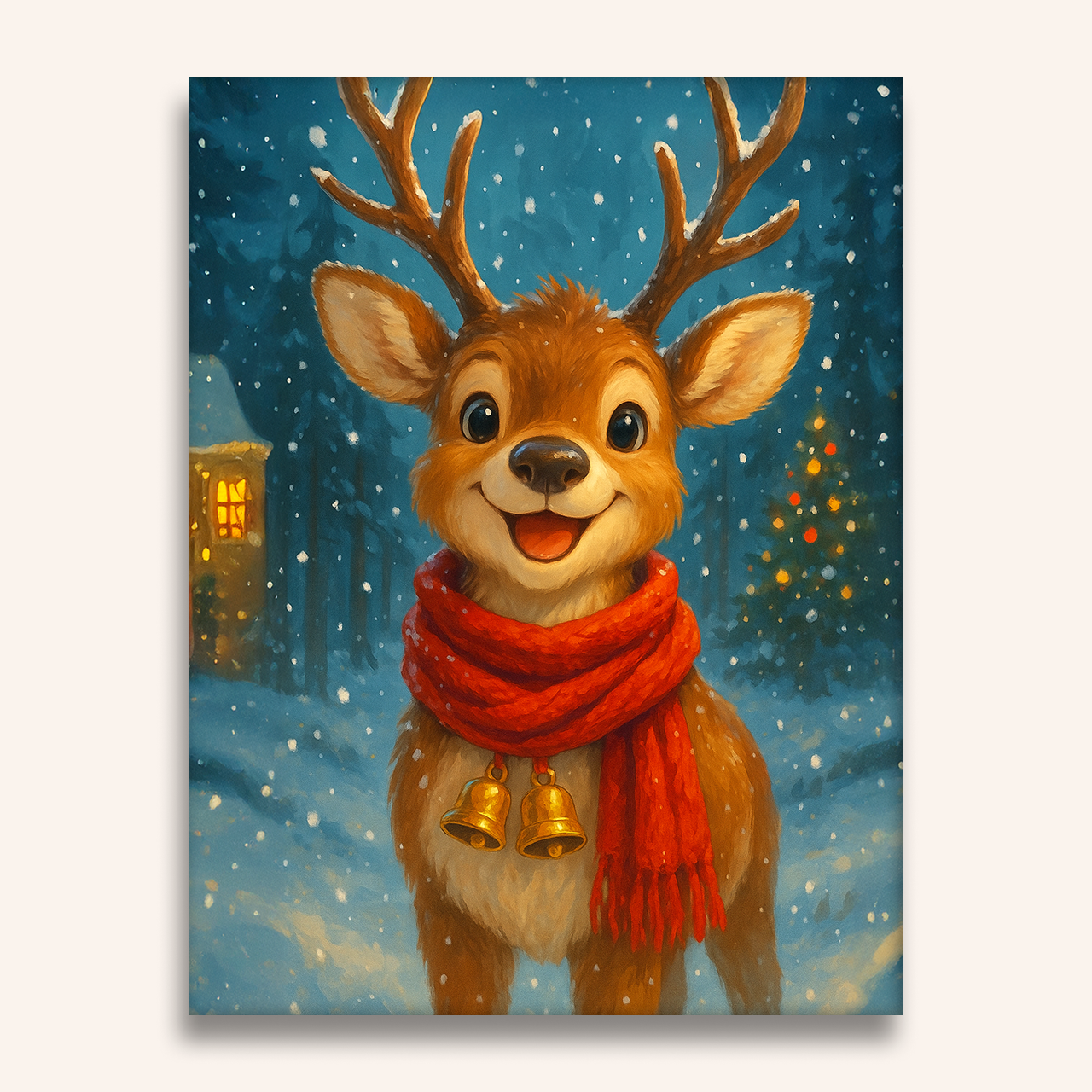 小さなトナカイの笑顔