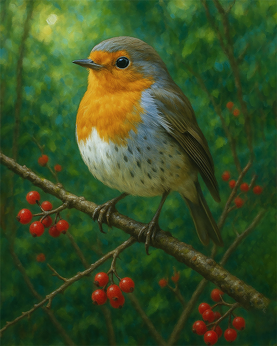 陽だまりのコマドリ