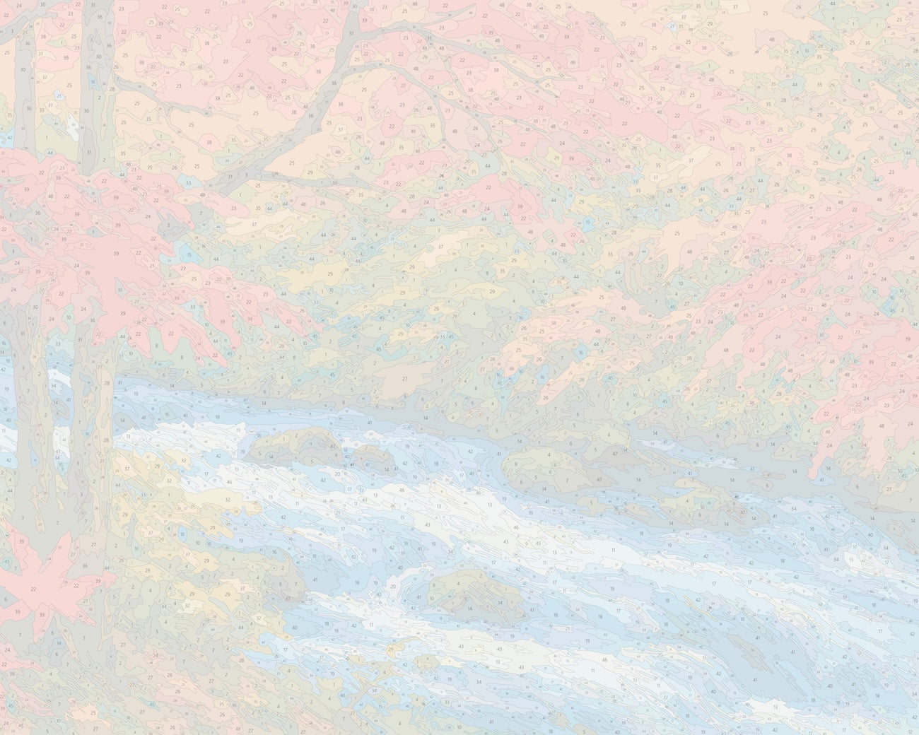 紅葉の渓流